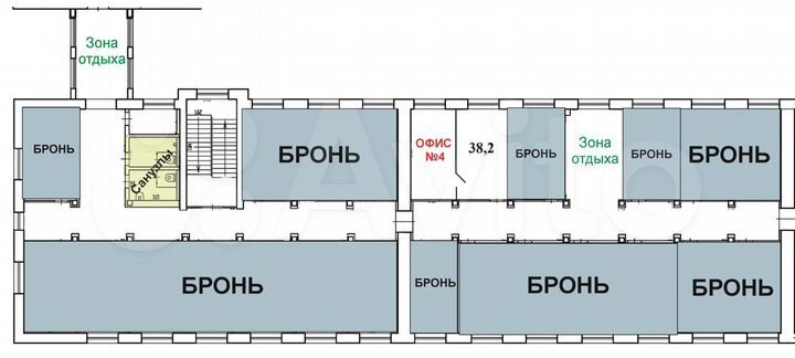 Офис, 38.2 м²