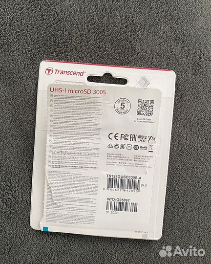Флешка transcend 128 GB