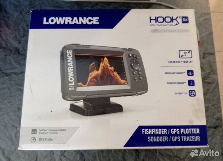 Эхолот lowrance hook2-5x GPS/SplitShot HDI
