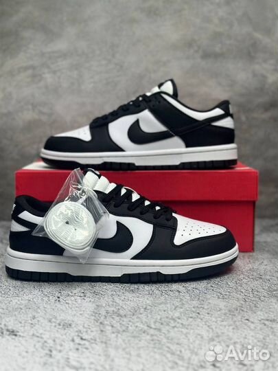 Кроссовки Nike SB Dunk Low черно-белые