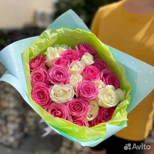 Цветы розы букет