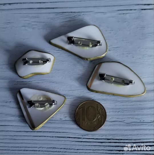 Броши фарфор