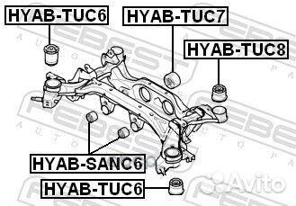 Сайленблок задней балки (hyundai tucson 2004-20