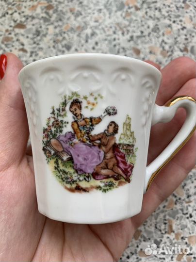 Чашка с блюдцем Югославский фарфор Zajecar