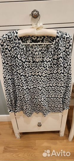 Massimo Dutti Блуза 48 L в стиле бохо