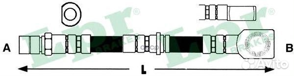 Шланг тормозной opel omega B 94-03 пер. 6T47703