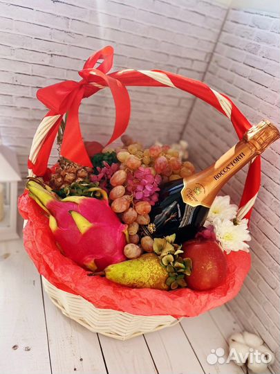 Фруктовые букеты, корзина с фруктами