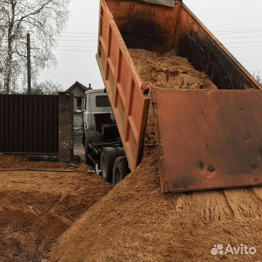 Песок карьерный доставка