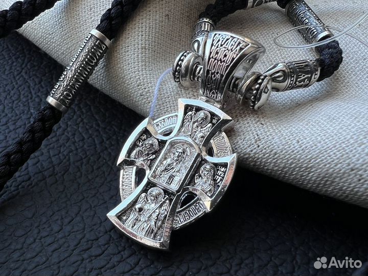 Серебряный крестик мужской