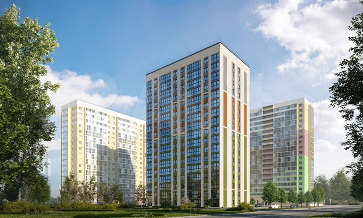 2-к. квартира, 56,6 м², 8/17 эт.