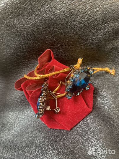 Серьги клипсы Swarovski