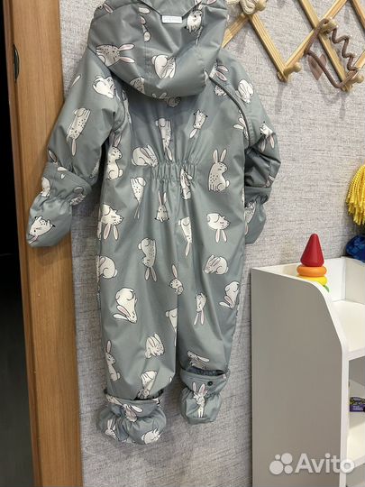 Комбинезон демисезонный 68-74 crockid бирюзовый