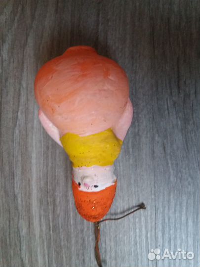 Гипсовая ёлочная игрушка СССР 