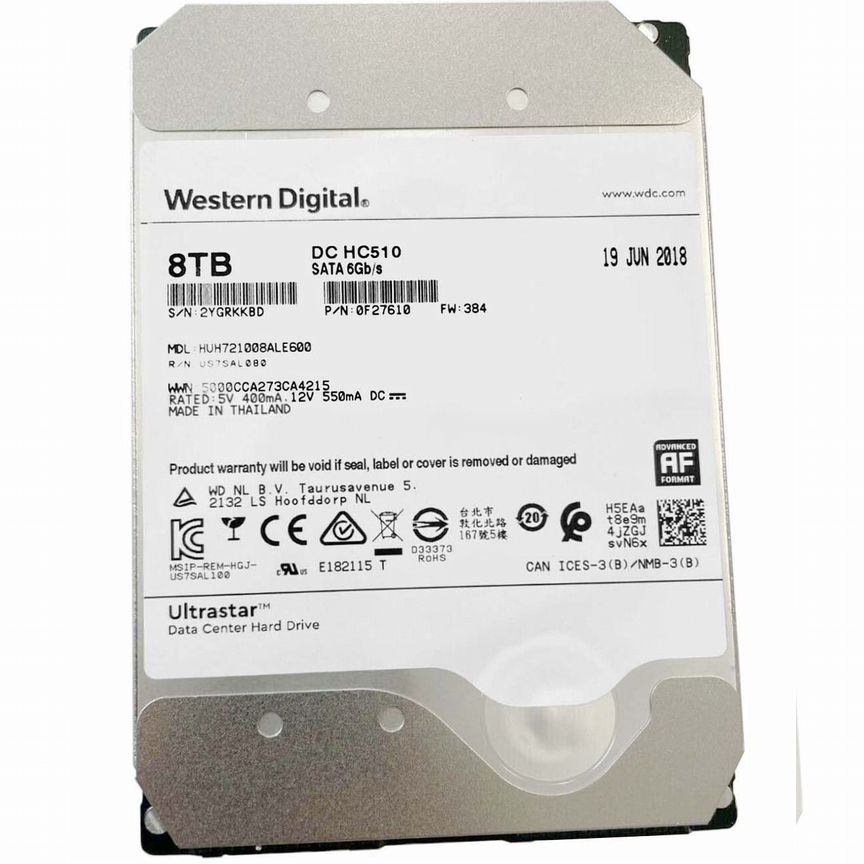 [HUH721008ALE600] Жесткий Диск Hgst Huh721008ale600 8tb SATA3 3,5"