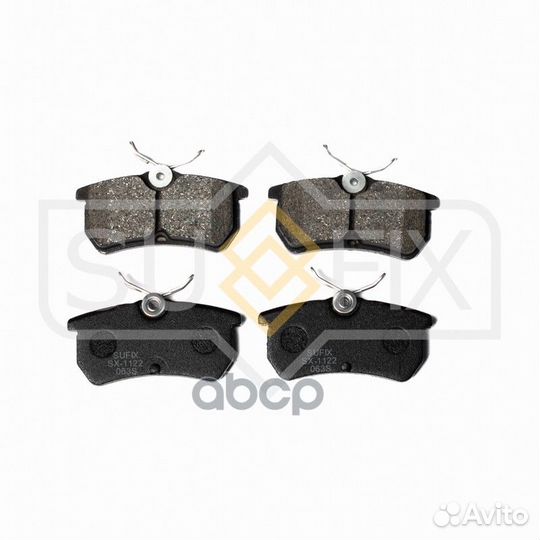 Колодки тормозные дисковые зад прав/лев SX1122