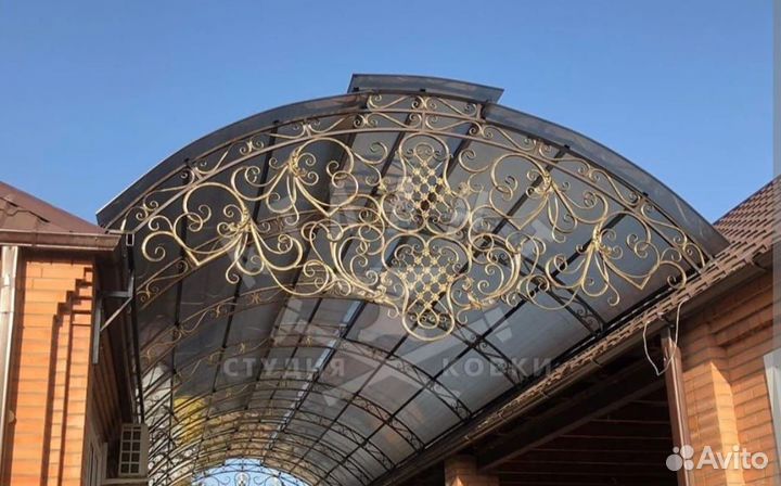 Навесы арочные прямые