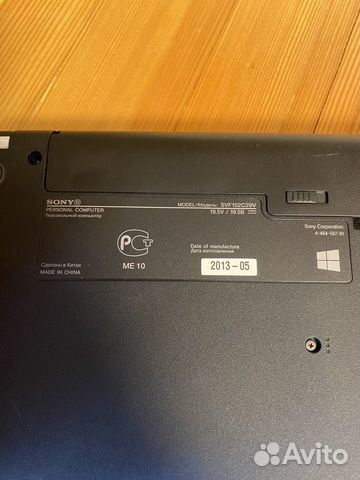 Ноутбук Sony модель SVF1521K2RW объявление продам