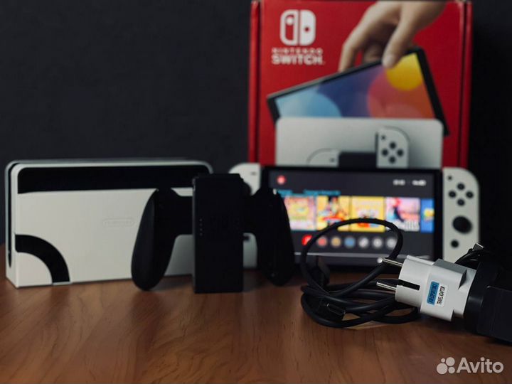 Nintendo Switch oled Прошит, SD 128GB Samsung Evo