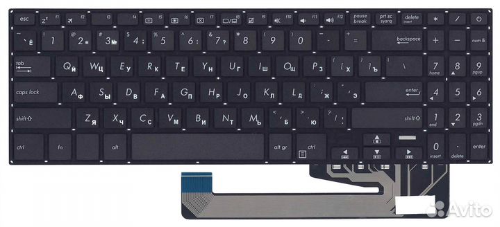 Клавиатура для ноутбука Asus YX560 черная