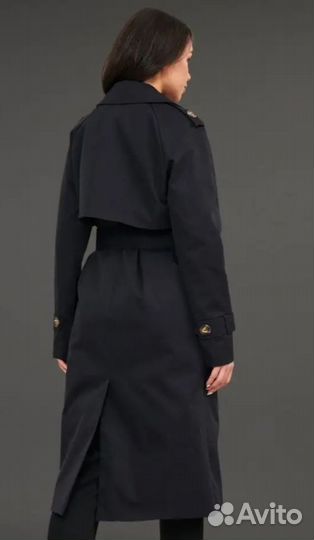 Плащ тренч женский 46 черный