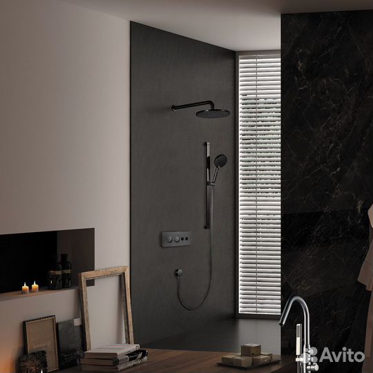 Душевой комплект Black&White U7646 GM
