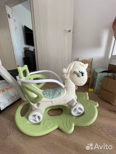 Лошадка качалка беговел 3 в1