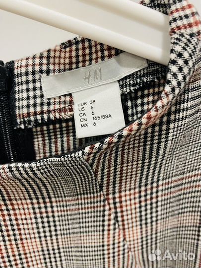 Платье футляр в клетку H&M 44