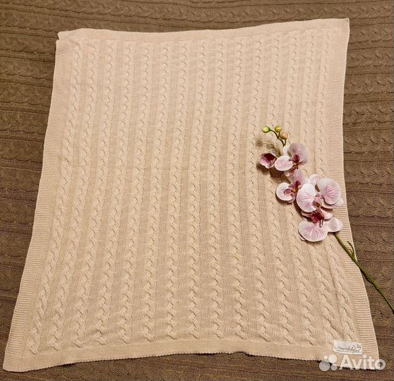 Плед хлопок 100% вязаный Amarobaby