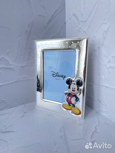 Фоторамка серебро Микки Маус