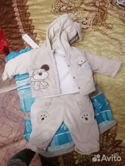 Костюмчик тепленький на девочку 64 размер