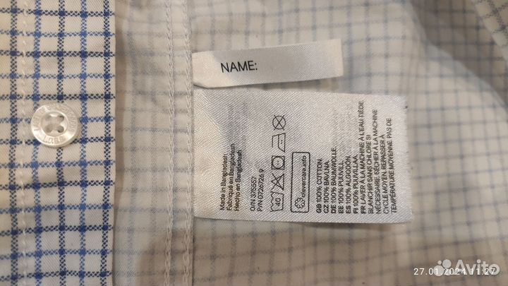 Рубашка хлопок Label of Graded Goods H&M