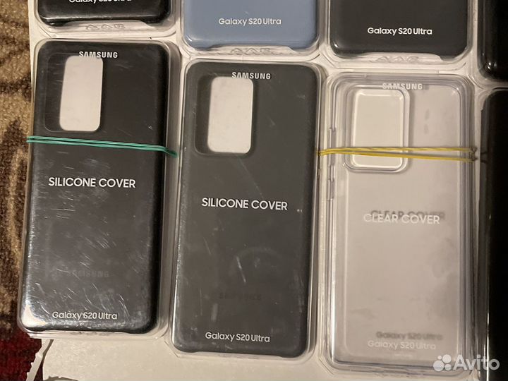 Чехол Samsung s20 ultra оригинал лед кожаные книжк