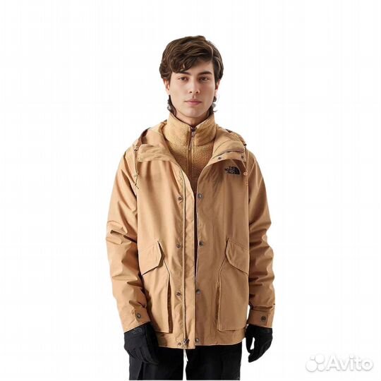 THE north face Windbreaker Jackets Men Khaki (XL)(62)