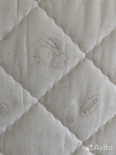 Матрас детский 120 60 plitex кокосовый наматрасник