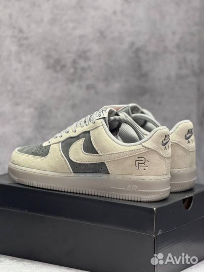 Кроссовки Nike Air Force 1 Grey Pavy (Арт.44579)