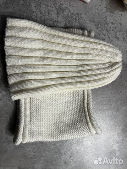 Шапка и снуд для девочки 80/86 размер