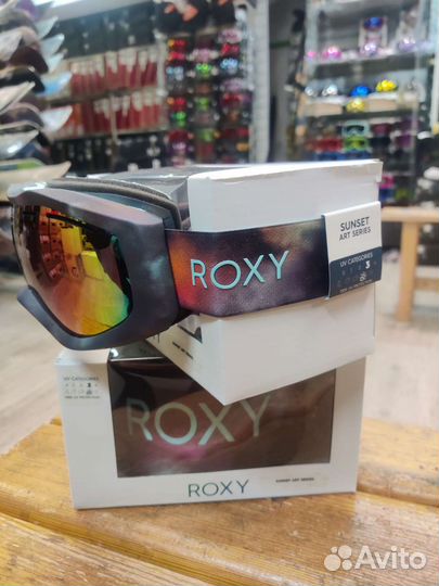 Горнолыжная маска Roxy Sunset Art series black