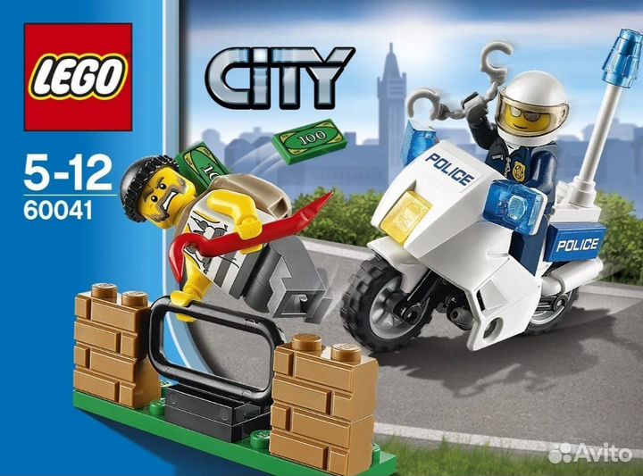 Lego City 60041. Погоня за воришкой