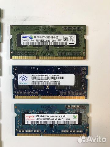 Оперативная память для ноутбука DDR3 2Gb 1Gb