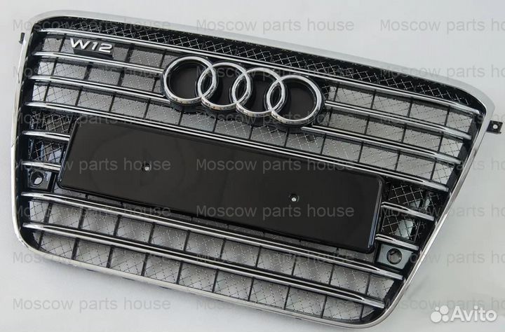 Audi A8 D4 дорест 10-13 W12 решетка радиатора
