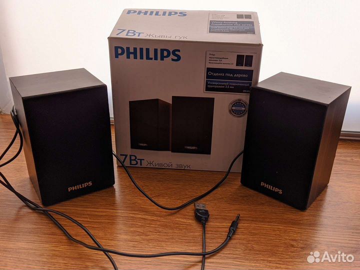 Philips SPA20 колонки usb, аудиоразъем 3,5 мм