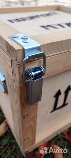 Деревянный ящик с крышкой подарочный