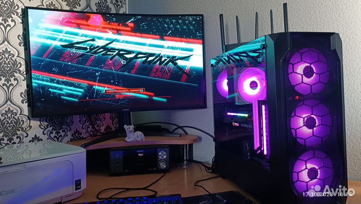 Игровой пк Rtx3070MsiGamingX+Ryzen5600+32гб+м2 1тб