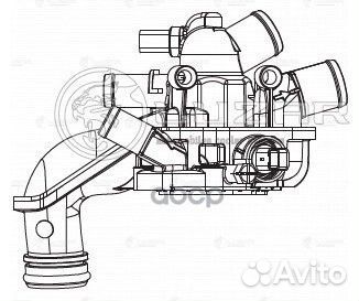 Термостат в сборе для а/м PSA 308 (07) /C4 (10