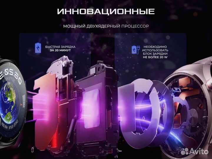 Смарт часы круглые HW6 MAX