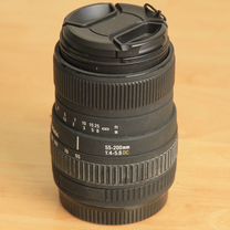 Объектив Sigma 55-200, 1:4-5,6DC для Canon