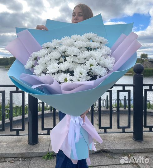 Хризантемы Букет-Гигант. Цветы-Доставка