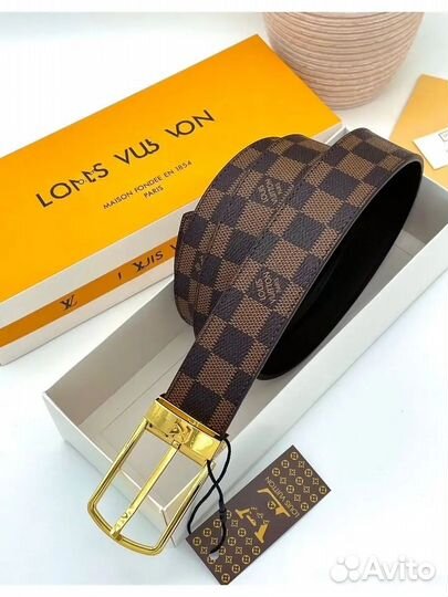 Ремень Мужской louis vuitton натуральная кожа