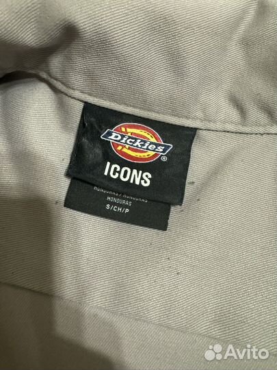 Рубашка Dickies gun metal с коротким рукавом