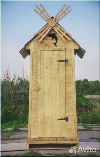 Дачный туалет с лебедем ифу 387